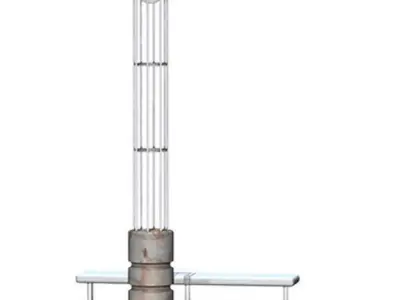 Street-Lamp and Park Bench 3D model