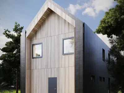 Barn House Scene 3D model