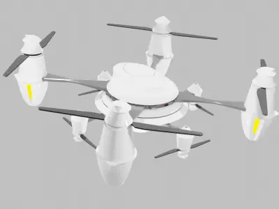 Futuristic Sci-Fi Drone 3D model