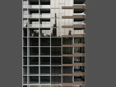 RESIDENTIAL BUILDING NO74 A 3D model