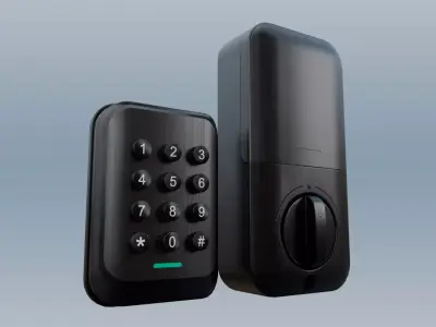 HG Smart Digital Door Lock Low-poly 3D model