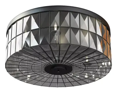 Adeline Oversized Crystal Flushmount 3D model