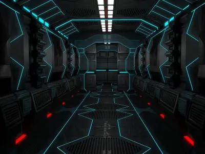Sci Fi Corridor  3D model