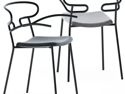 Genoa With Armrest Chair by Traba 3D model