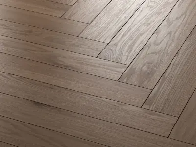 Wood floor 6 standart and herringbone 3D model