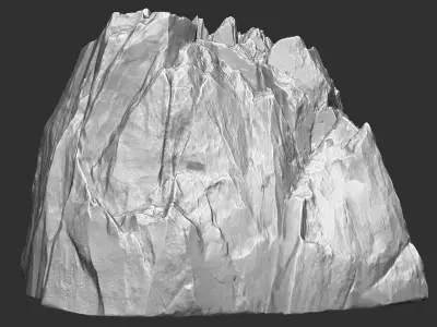 3D Mountain rock Zbrush sculpt 3D model