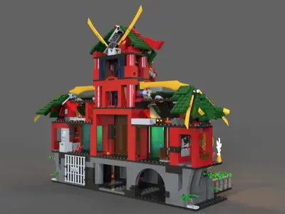 Lego ninja refuge 3D model