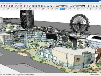 Sketchup Shopping Center A8 3D model