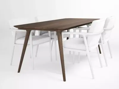 Zio Dining Table 3D model