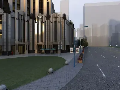 Hotel Building 3D model