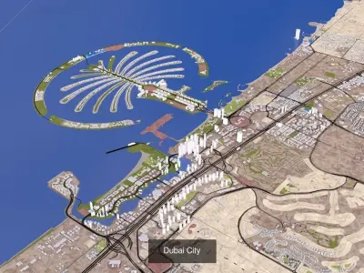 Cities of UAE Dubai  3D Model Pack