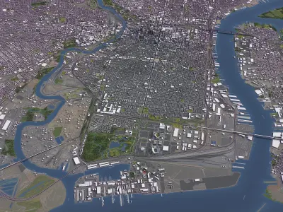 Philadelphia - Metropolitan Area 3D Model Pack