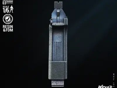 Wicked Movies Robocop Gun Tested for 3D printing 3D print model