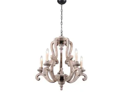 Danbury Light Dimmable Empire Chandelier 3D model