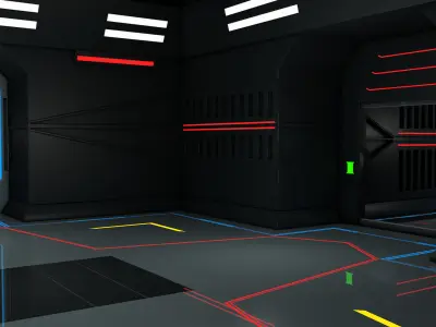 Sci Fi Corridor 3D model