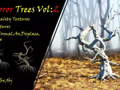 15 Horor Trees Vol 2 3D model