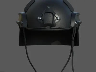 Helmet military combat soldier armor  Low-poly 3D model