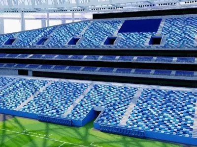 Nizhny Novgorod Stadium - Russia 3D model