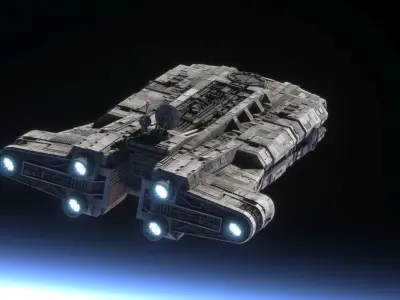 Roken rebel ship  - Star Wars Kenobi 3D model