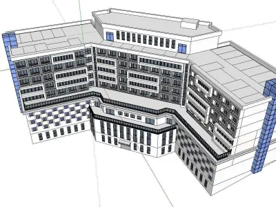 vacation spot-Resort-Fashion Leisure Hotel-0213 3D model