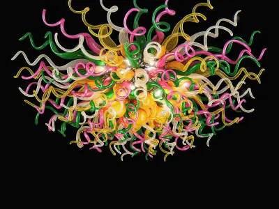 890106 Vulcano Lightstar Chandelier 3D model