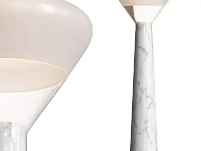 Bella Glass Floor Lamp 3D model