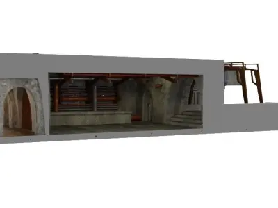 Jabbas Throne Room - Set 8 - Boiler Room 1-6 scale Hottoys  3D print model