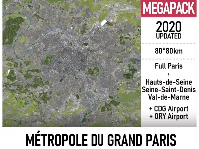 Paris - Grand Paris 3D Model Pack