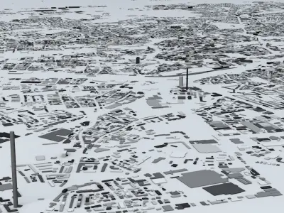 Nuremberg Streets and Buildings 3D model