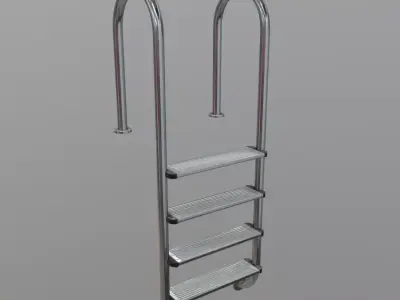 Pool Ladder Low-poly 3D model