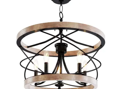 Ambrose 5 Chandelier Light by Laurel Foundry 3D model