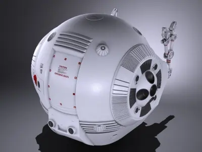 EVA Pod Space Odyssey 2001 3D model