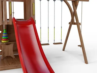 Children slide Mushroom 3D model