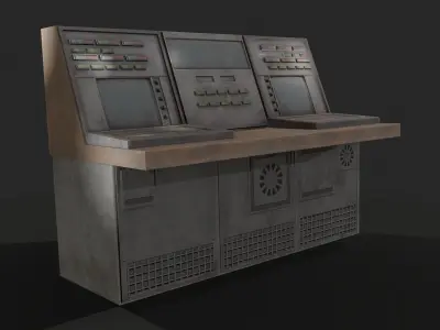 Electric Panel 3 Low-poly 3D model