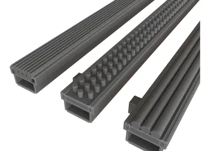 Aluminum dirt grates 3D model