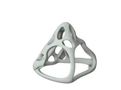 SciFi Cube Object No 64485 Low Poly Shape Low-poly 3D model