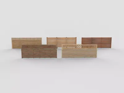 Fence System 3D model