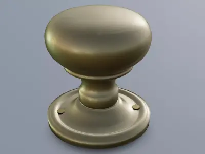 Door knob Low-poly 3D model purchase