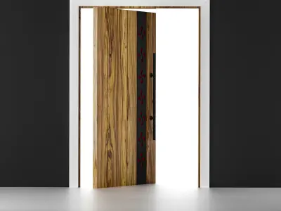 pivot door Low-poly 3D model