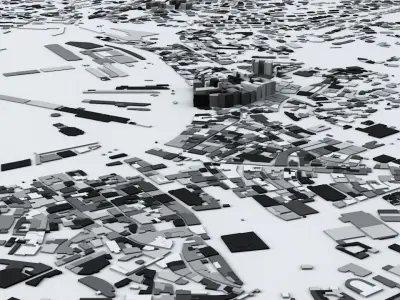 Genoa Streets and Buildings 3D model