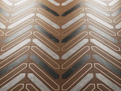 Matita modular geometric wood floor By Foglie D Oro v211 Texture