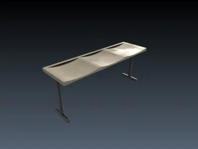 Low-Poly Bus Stop Pack Free low-poly 3D model