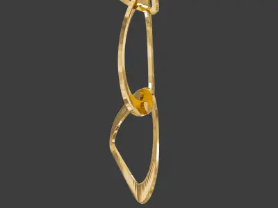 Pangea Chandelier Vertical 3D model