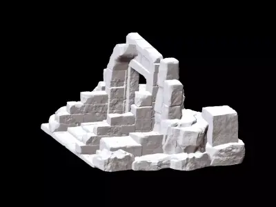 Ancient Gate for 3D Printing 3D print model