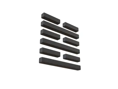 I Ching Hexagrams 63 ji ji v1 001 Low-poly 3D model