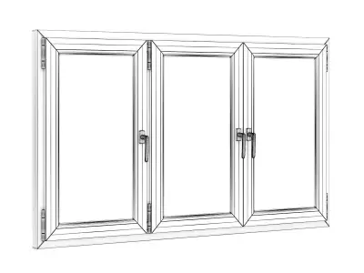 Plastic Window 1970mm x 1120mm 3D model
