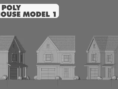 House Model 1 Low-poly 3D model