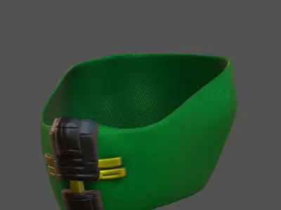 Gas mask helmet 3d model scifi Low-poly  Low-poly 3D model 313