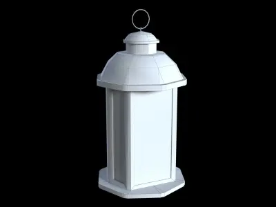 Lantern 2 of the 3 Free low-poly 3D model