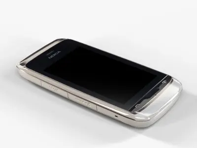 Nokia Asha 308 Low-poly 3D model